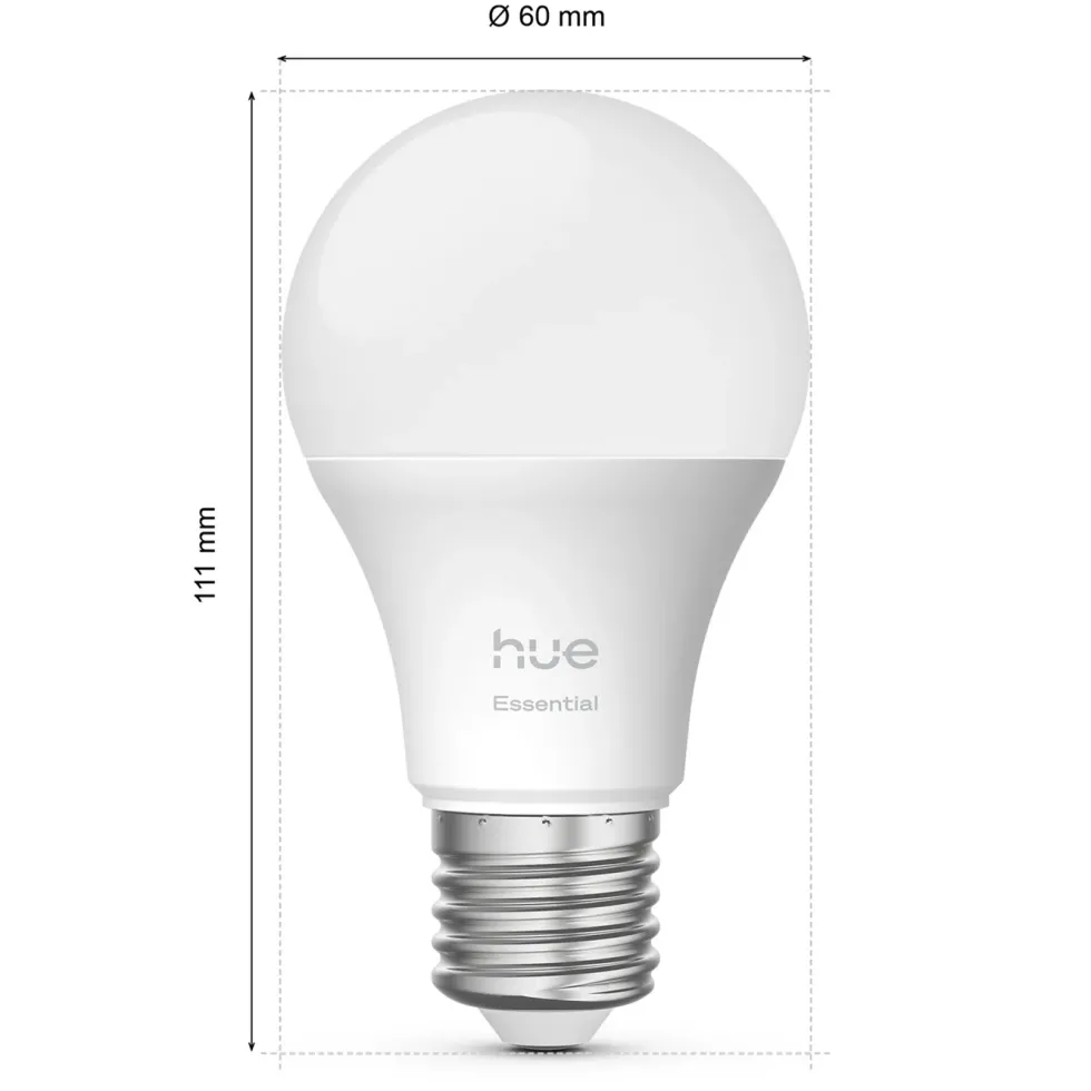 Philips Hue Essential Smart LED-lampa E27 806 lm 3-pack