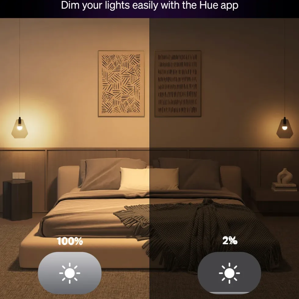 Philips Hue Essential Smart LED-lampa E27 806 lm 3-pack