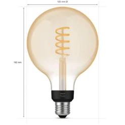 Philips Hue Filament G125 E27 Smart LED-lampa 550 lm