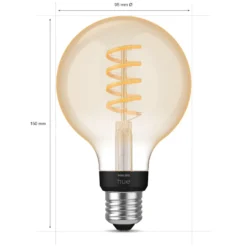 Philips Hue Filament G93 E27 Smart LED-lampa 550 lm