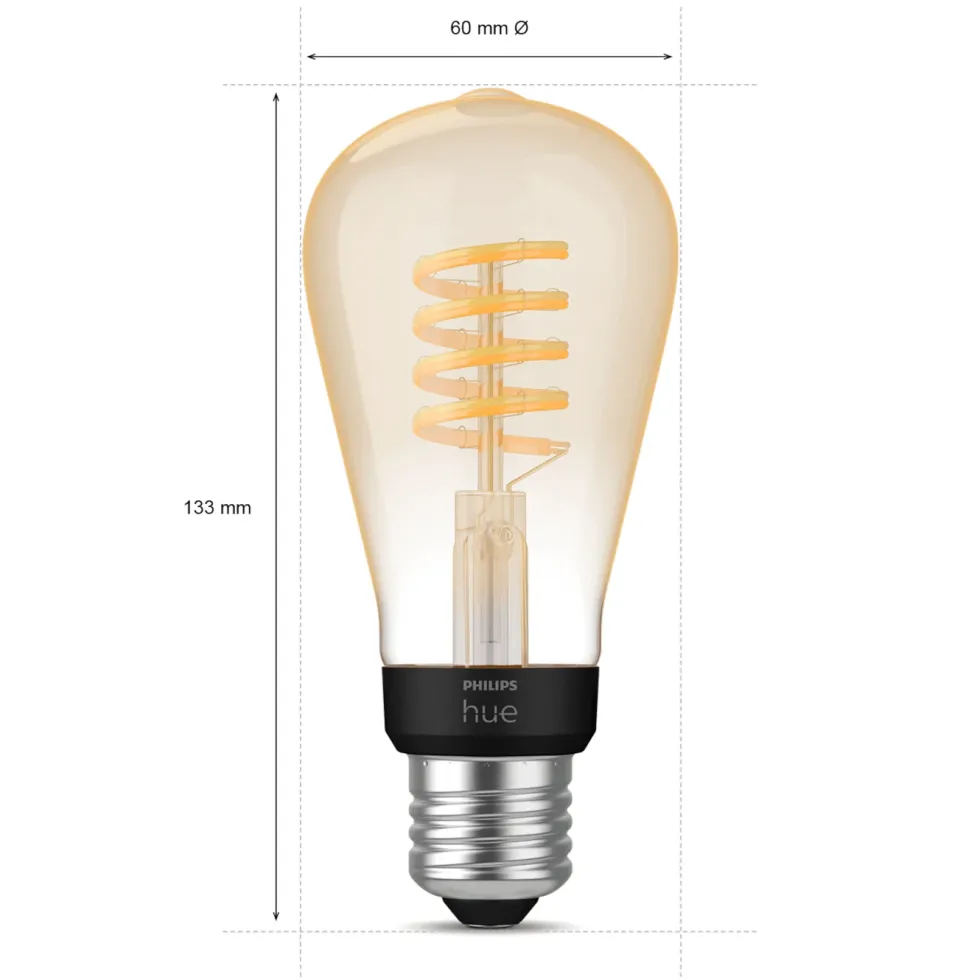 Philips Hue Filament ST64 E27 Smart LED-lampa 550 lm