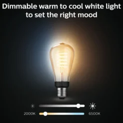 Philips Hue Filament ST64 E27 Smart LED-lampa 550 lm