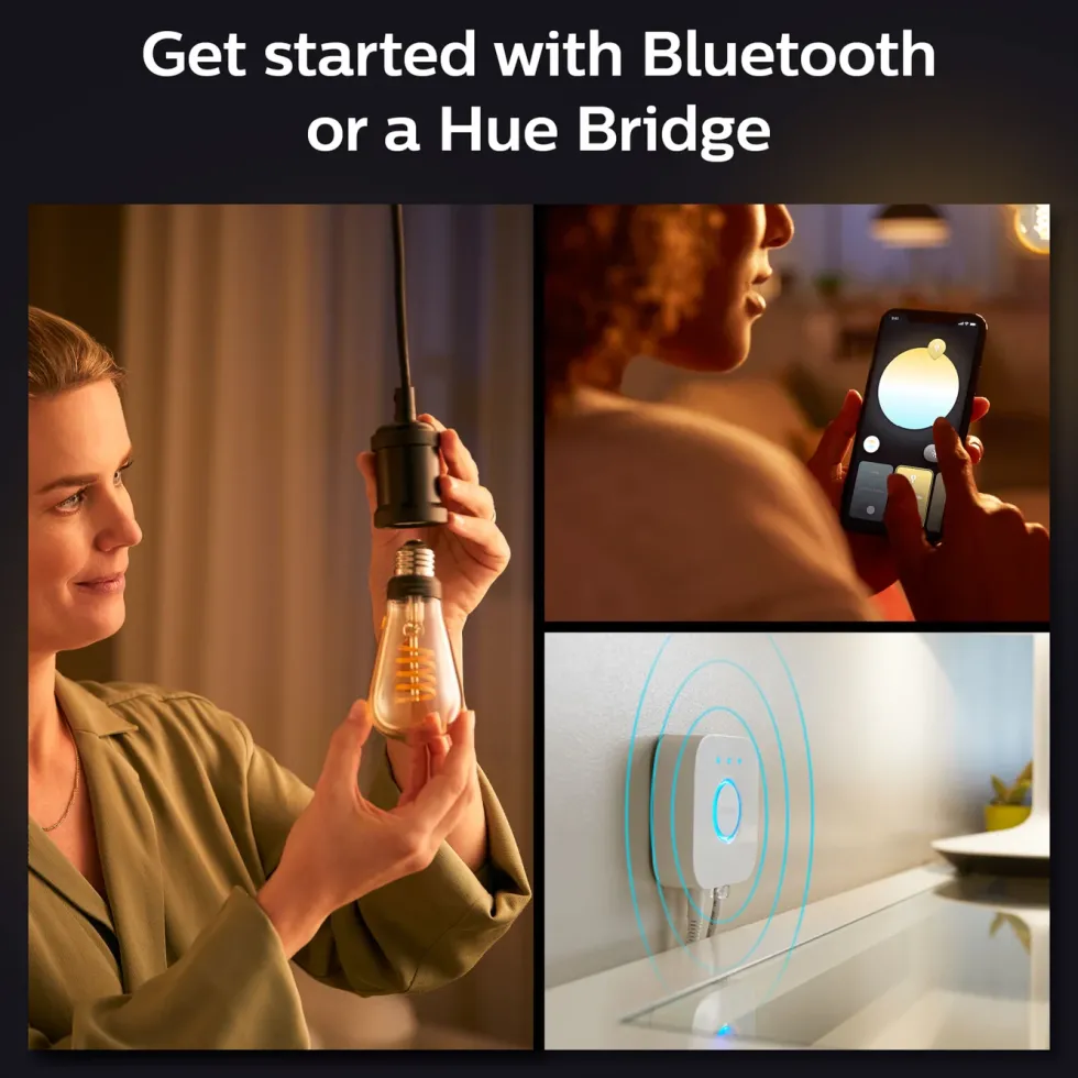 Philips Hue Filament ST64 E27 Smart LED-lampa 550 lm