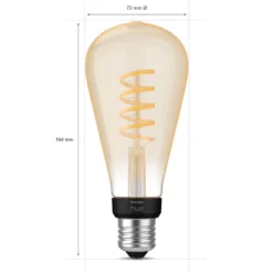 Philips Hue Filament ST72 E27 Smart LED-lampa 550 lm