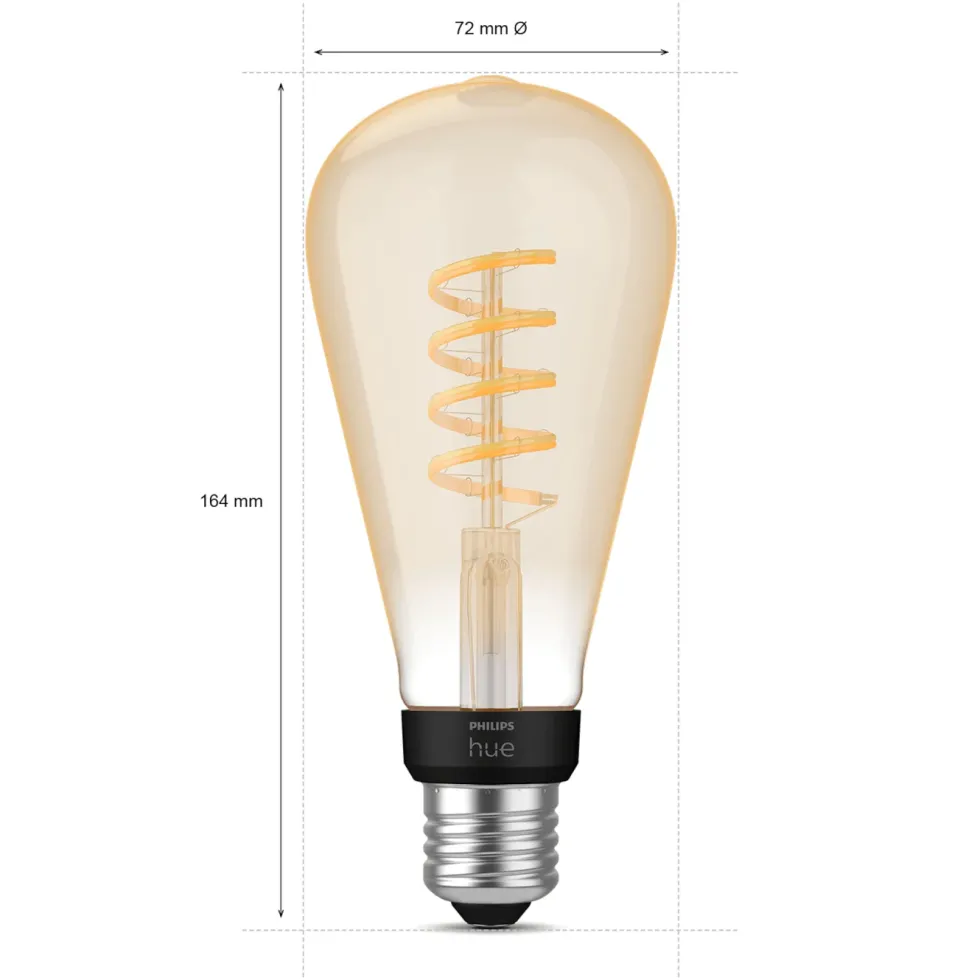 Philips Hue Filament ST72 E27 Smart LED-lampa 550 lm