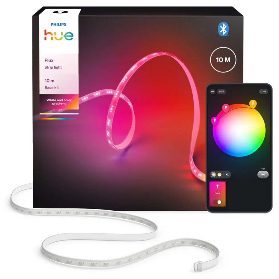 Philips Hue Flux LED-list – Smart RGBW belysning för inomhus 10 m