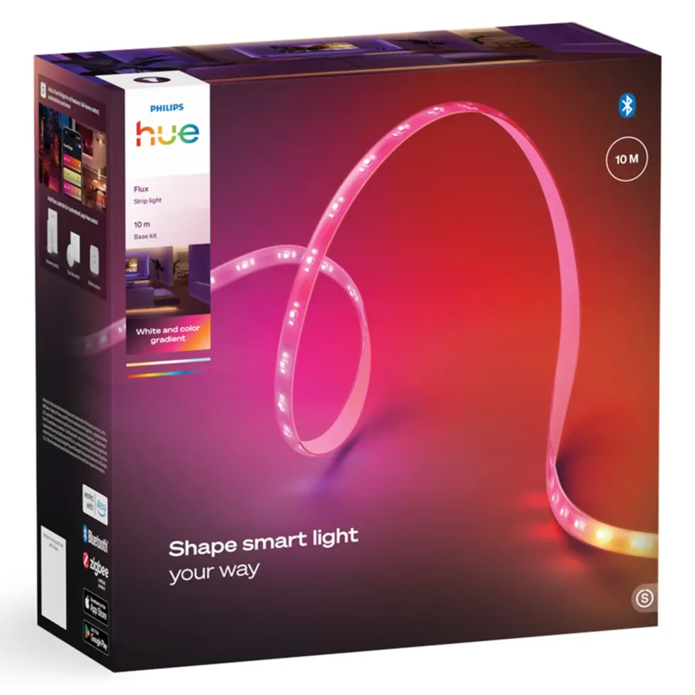 Philips Hue Flux LED-list – Smart RGBW belysning för inomhus 10 m