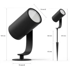 Philips Hue Lily spotlight för utomhusbruk 3-pack