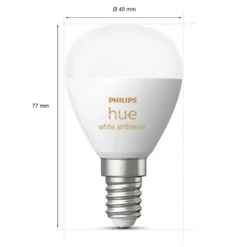 Philips Hue Luster Klotlampa White Ambiance E14 470 lm