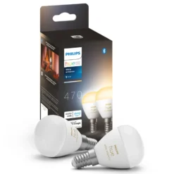 Philips Hue Luster Klotlampa White Ambiance E14 470 lm 2-pack