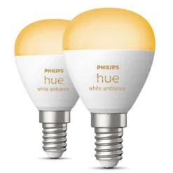Philips Hue Luster Klotlampa White Ambiance E14 470 lm 2-pack