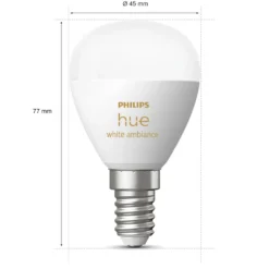 Philips Hue Luster Klotlampa White Ambiance E14 470 lm 2-pack