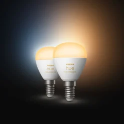 Philips Hue Luster Klotlampa White Ambiance E14 470 lm 2-pack