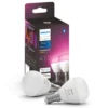 Philips Hue Luster Klotlampa White and Color Ambiance E14 470 lm 2-pack