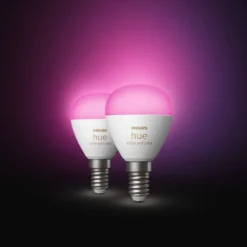 Philips Hue Luster Klotlampa White and Color Ambiance E14 470 lm 2-pack
