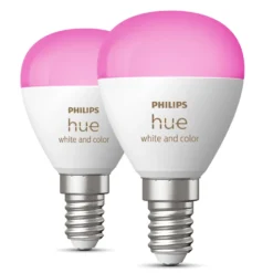 Philips Hue Luster Klotlampa White and Color Ambiance E14 470 lm 2-pack