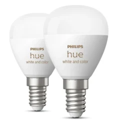 Philips Hue Luster Klotlampa White and Color Ambiance E14 470 lm 2-pack