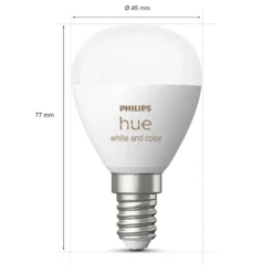 Philips Hue Luster Klotlampa White and Color Ambiance E14 470 lm 2-pack