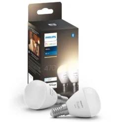 Philips Hue Luster Smart LED-lampa E14 470 lm 2-pack