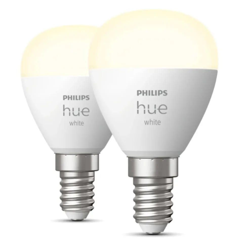Philips Hue Luster Smart LED-lampa E14 470 lm 2-pack
