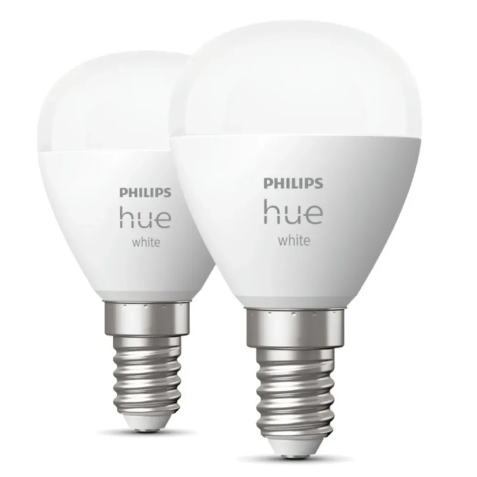 Philips Hue Luster Smart LED-lampa E14 470 lm 2-pack