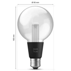 Philips Hue RGB G95 Smart LED-lampa E27 500 lm