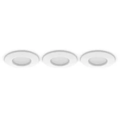 Philips Hue Slim infälld belysning Ø90 mm 3-pack Vit