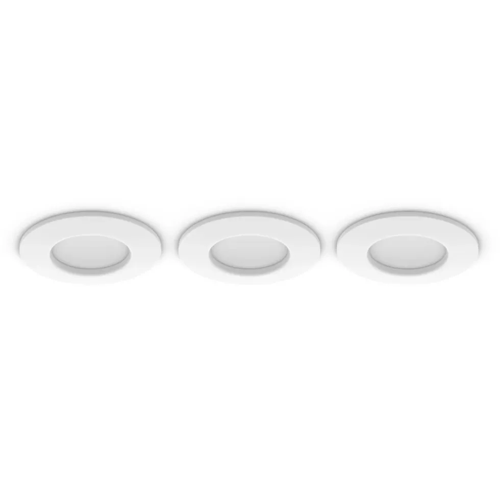 Philips Hue Slim infälld belysning Ø90 mm 3-pack Vit