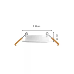 Philips Hue Slim infälld belysning Ø90 mm 3-pack Vit