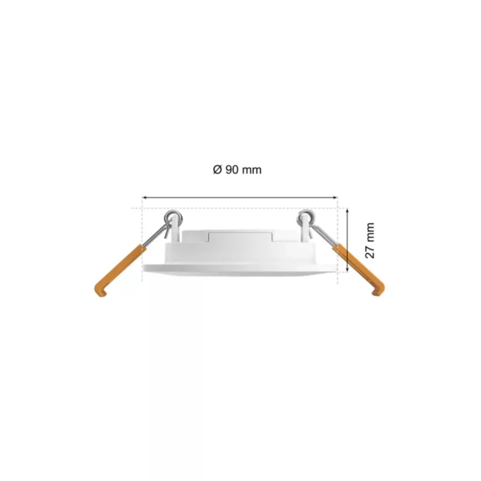 Philips Hue Slim infälld belysning Ø90 mm 3-pack Vit