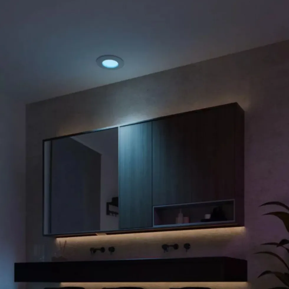 Philips Hue Slim infälld belysning Ø90 mm 3-pack Vit