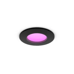 Philips Hue Slim infälld belysning Ø90 mm Svart