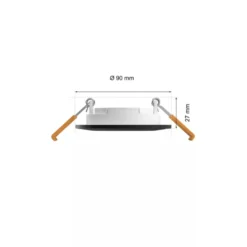 Philips Hue Slim infälld belysning Ø90 mm Svart