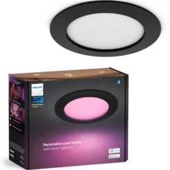 Philips Hue Slim infälld belysning Ø170 mm Svart
