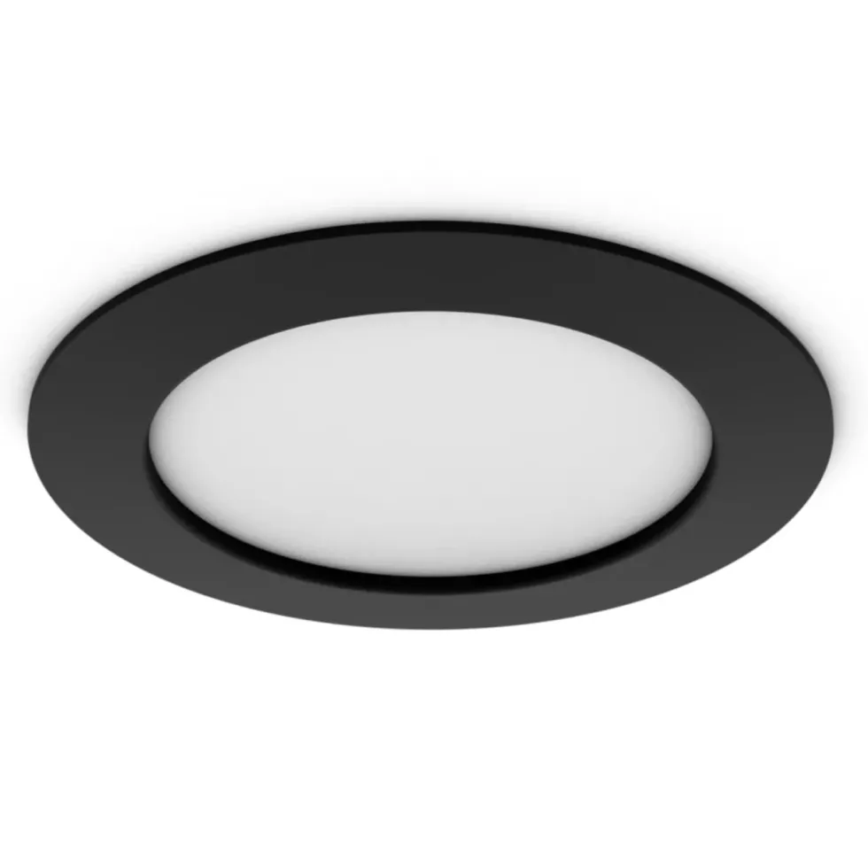 Philips Hue Slim infälld belysning Ø170 mm Svart