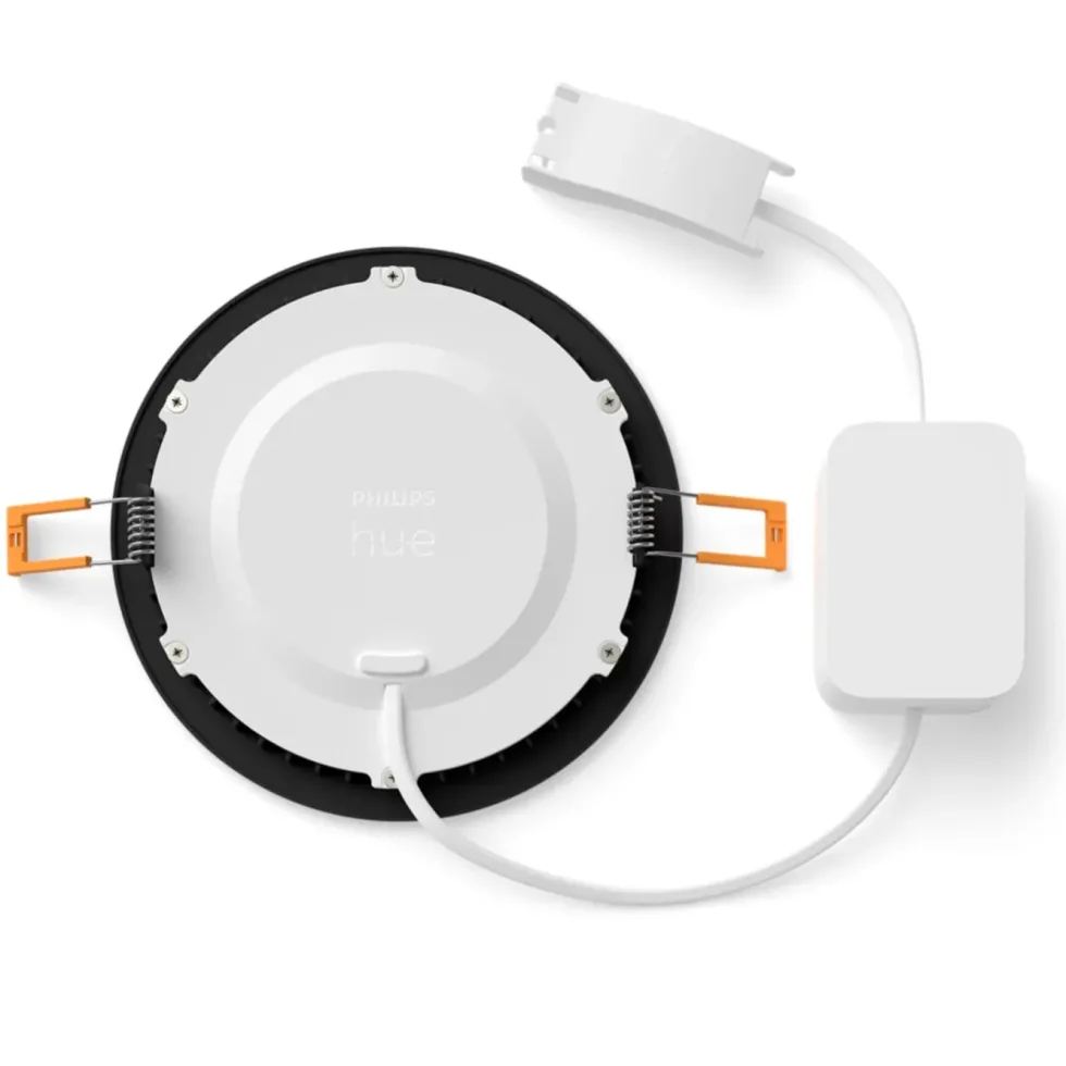 Philips Hue Slim infälld belysning Ø170 mm Svart