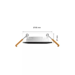 Philips Hue Slim infälld belysning Ø90 mm 3-pack Svart