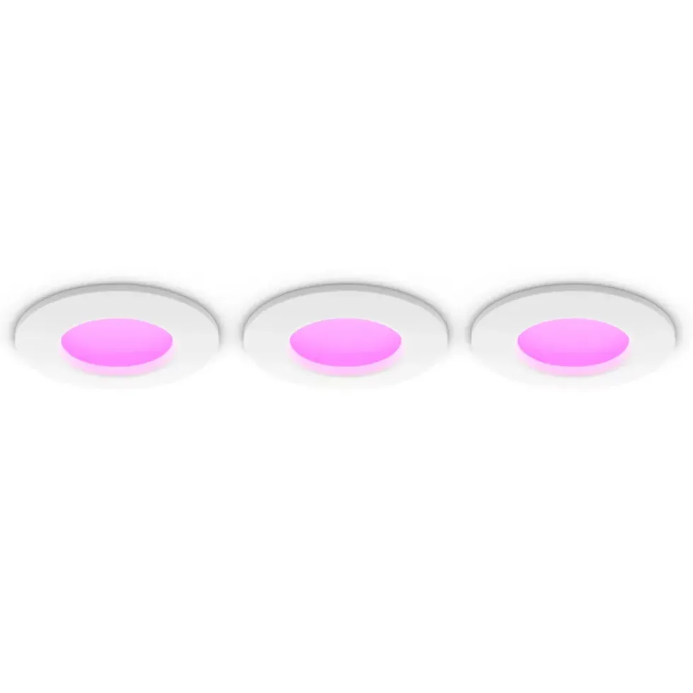 Philips Hue Slim infälld spotlight 90 mm 3-pack Vit