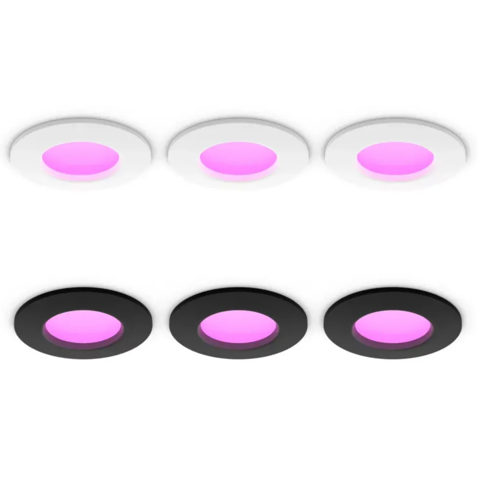 Philips Hue Slim infälld spotlight 90 mm 3-pack Vit