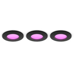 Philips Hue Slim infälld spotlight 90 mm 3-pack Svart