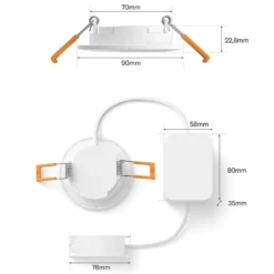 Philips Hue Slim infälld spotlight 90 mm 1-pack Vit
