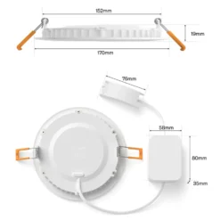 Philips Hue Slim infälld spotlight 170 mm 1-pack Vit