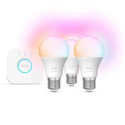 Philips Hue Startpaket Essential: 3x White & Color E27 + Bridge