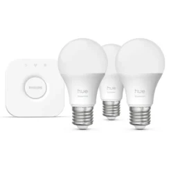 Philips Hue Startpaket Essential: 3x White & Color E27 + Bridge