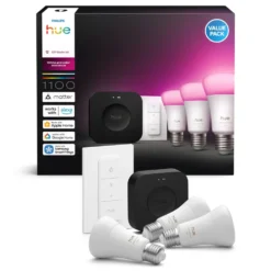 Philips Hue Startpaket Pro: 3x White & Color E27 + Dimmer + Bridge Pro
