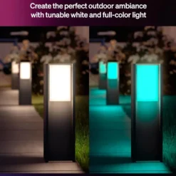 Philips Hue Turaco pollare för utomhusbruk Antracit