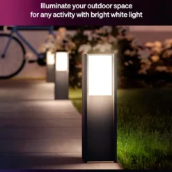 Philips Hue Turaco pollare för utomhusbruk Antracit