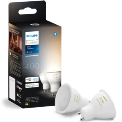 Philips Hue White Ambiance Smart LED-lampa GU10 400 lm 2-pack