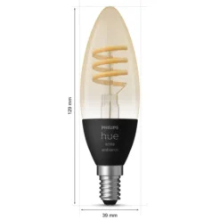 Philips Hue White Ambience Filament Smart LED-lampa E14 350 lm
