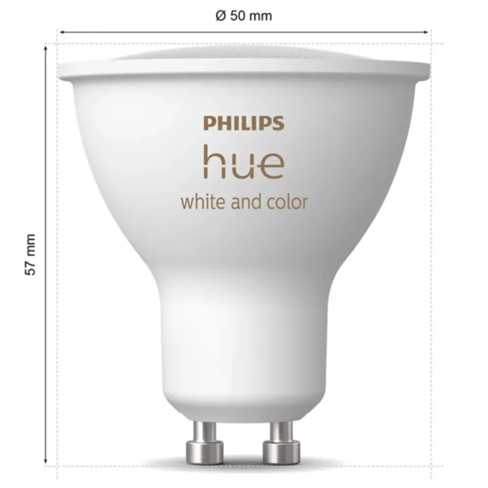 Philips Hue White and Color Ambiance Smart LED-lampa GU10 400 lm 1-pack